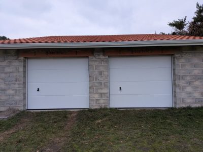 remplacement porte garage aluminium blanc à La Tour-du-Pin