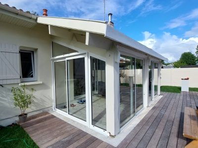 installation d'une véranda par un menuisier Grenoblois